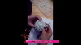 Miniature : Comment réaliser la Maille du "chien bouclé" loomigurumi elastique loom band