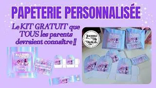 Miniature : DIY PAPETERIE PERSONNALISÉE - TUTORIEL COMPLET DE  MON KIT GRATUIT