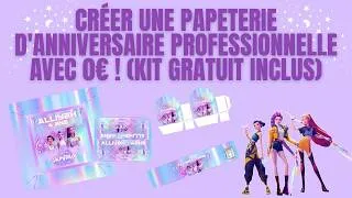 Miniature : Créer sa Papeterie Personnalisée avec Canva - Kit Gratuit - Thème K-Pop Demon Hunters