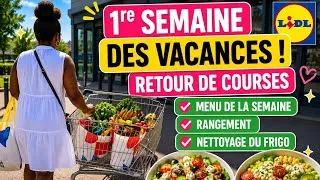 Miniature : 360€ 😱 Retour de courses, menu de la semaine, rangement & nettoyage du frigo ,Vlog Courses