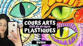Miniature : JE FILME MON COURS PRÉFÉRÉ 💖 "OEIL DE DRAGON 👀!" Arts plastiques 🎨