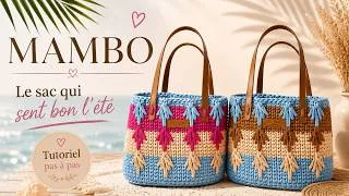 Miniature : 👜 Sac MAMBO au crochet 🌴 | Tutoriel pas à pas | Sac d’été | Lou Passion