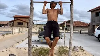 Miniature : INÉDIT SUR LA DUNE ! Montage d’une barre de traction entre 2 bois flottés #beach #lifestyle #sports