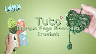 Miniature : Marque-page Feuille de Monstera au Crochet 🌿 | Tutoriel Débutant Facile