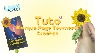 Miniature : Marque-page Fleur de Tournesol au Crochet 🌻 | Tutoriel Débutant Facile