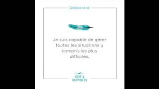 Miniature : Augmenter la CONFIANCE EN SOI - Affirmations positives