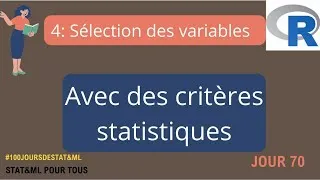 Miniature : Sélection des variables avec R