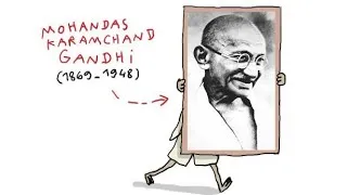 Miniature : biographie de Mohandas karamchand Ghandhi en 4mn