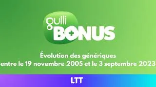 Miniature : EP20 - Évolution des génériques de Gulli Bonus (entre 2005 et 2023)