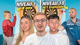 Miniature : Affronter des joueurs de fléchettes du niveau 1 à 10 : qui les battra tous ?
