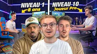Miniature : Affronter des joueurs de jeux vidéo du niveau 1 à 10 (ft. Brawks & Neoxi)