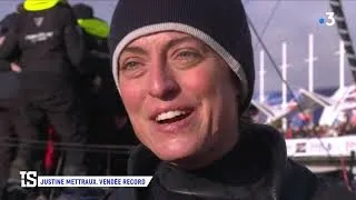 Miniature : Voile Justine Mettraux, Vendée globe record