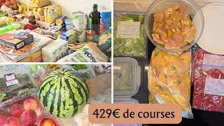 Miniature : GROS RETOUR DE COURSES à 430€ 💸 Famille nombreuse | Leclerc + Lidl + boucherie