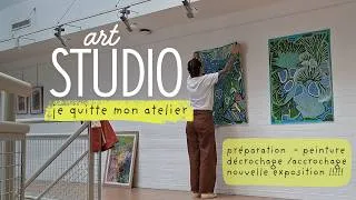 Miniature : VLOG ARTISTE : du chantier à l'accrochage ! Préparatifs, scénographie & coulisses d'expositions
