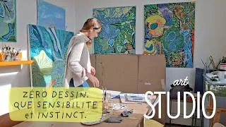 Miniature : Art studio | Création instinctive, toile en lin et atelier aquarelle
