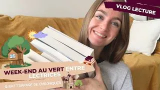 Miniature : VLOG LECTURE | Week-end entre lectrices dans une cabane & mes dernières lectures 🌳
