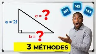 Miniature : Seulement 21 ? Voici comment retrouver tout le triangle  (3 Méthodes)