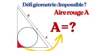 Miniature : Le secret de ce cercle inscrit : Saurez-vous trouver l'aire rouge ?