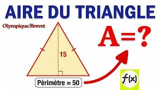 Miniature : Trouver l'aire de ce triangle isocèle (Méthode simple)