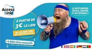 Miniature : 👉 Backlinks pas chers à 3€ : Access Link, la solution SEO pour booster votre site ?