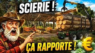 Miniature : 🌲 LA SCIERIE EST ENFIN PRÊTE ! Le bois va nous rendre riches 💰 FS25