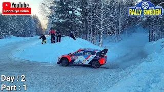 Miniature : rallye de Suède 2024 - Day 2 part 1 - tout au câble - Rally Sweden 2024