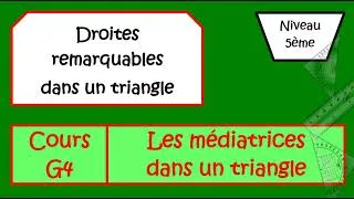 Miniature : cours G4 Les médiatrices