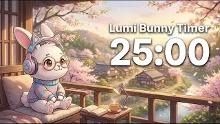 Miniature : 25 Minute Timer Lofi 🐰 Relaxing Study Beats for Ultimate Focus
