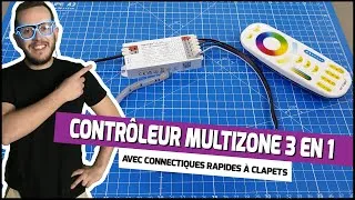 Miniature : Installation et configuration d'un contrôleur multizone 3 en 1 pour ruban LED ou néon LED !