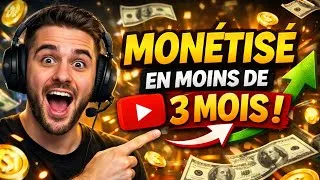 Miniature : Comment j’ai été monétisé sur YouTube en 3 mois: ce que personne ne te dit