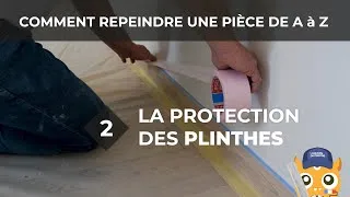 Miniature : La protection des plinthes - Comment repeindre une pièce