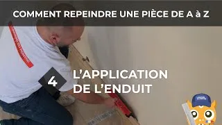 Miniature : L'application de l'enduit - Comment repeindre une pièce