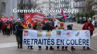 Miniature : Manifestation retraités 2 avril 2026 Grenoble