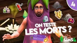 Miniature : Ça sent l'encens non ?🕯️ spoiler : c'est Aziz | #4 ON TESTE LES MORTS ? ⚰️​​ | Challenge Sims 4