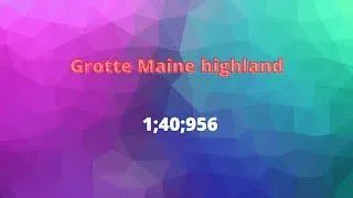 Miniature : grotte maine high land 1;40;956