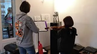 Miniature : duo violon mère fille - two violins mother daughter