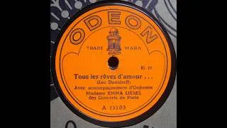 Miniature : Emma Liebel  " tous les rêves d'amour "   1921