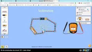 Miniature : PhET Colorado   utiliser un volmètre et un ampèremètre