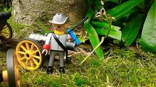 Miniature : Playmobil - La Charge de la Cavalerie Américaine
