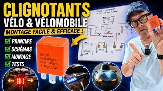 Miniature : CLIGNOTANTS pour vélo & vélomobile : le montage 12V SIMPLE et PAS CHER !
