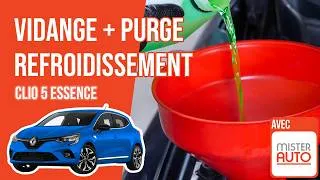 Miniature : Comment Vidanger et Purger son Circuit de Liquide de Refroidissement Clio 5 1.0 TCe 🚗