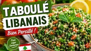 Miniature : TABOULÉ LIBANAIS ULTRA FRAIS RÉALISÉ EN 10  MINUTES CHRONO / FACILE ET SUPER BON