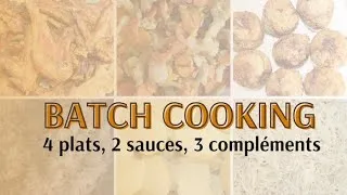 Miniature : Batchcooking pour débutant : 2h pour cuisiner les plats de la semaine - / Meal prep ♡