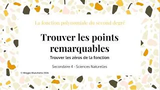 Miniature : Trouver les zéros d'une fonction quadratique