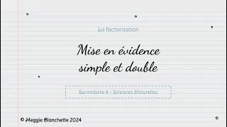 Miniature : Mise en évidence simple et double