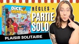Miniature : RÈGLES + PARTIE SOLO DICE THEME PARK - SUPER MEEPLE | Mes plaisirs solitaires