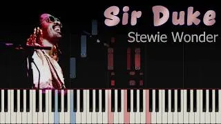 Miniature : Sir Duke 😎 🎹 PARTITION PIANO FACILE/ soul-funk🎼🎵Stewie Wonder