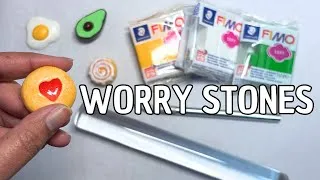 Miniature : Making Food Worry Stones⎮Relaxing & No Talking
