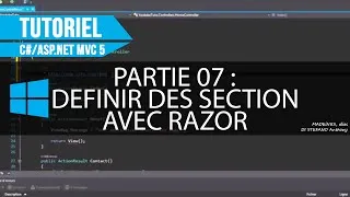 Miniature : [C#][TUTO FR] MVC5 - Partie 07 - Création de sections avec Razor