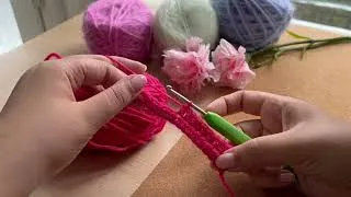 Miniature : LES BASES DU CROCHET I demies-brides/half double crochet
